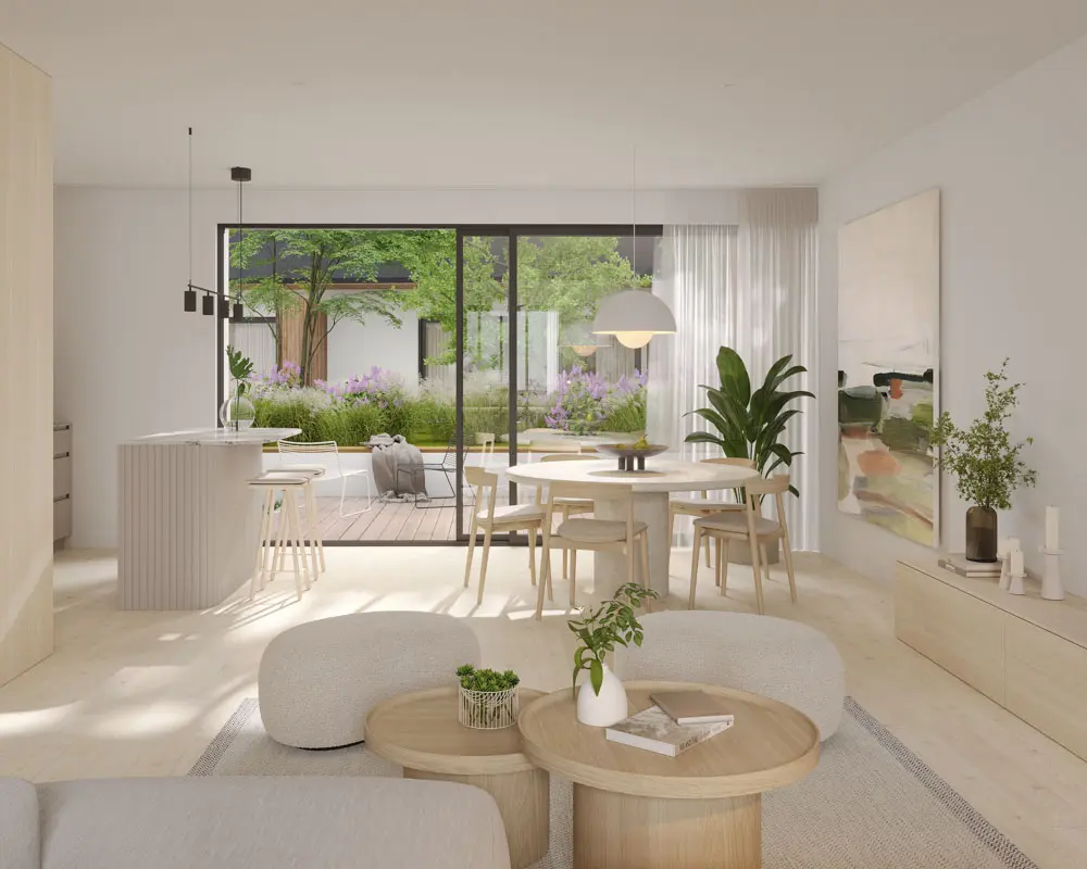 Wooden interior spaces